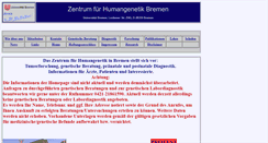 Desktop Screenshot of humangenetik-bremen.de